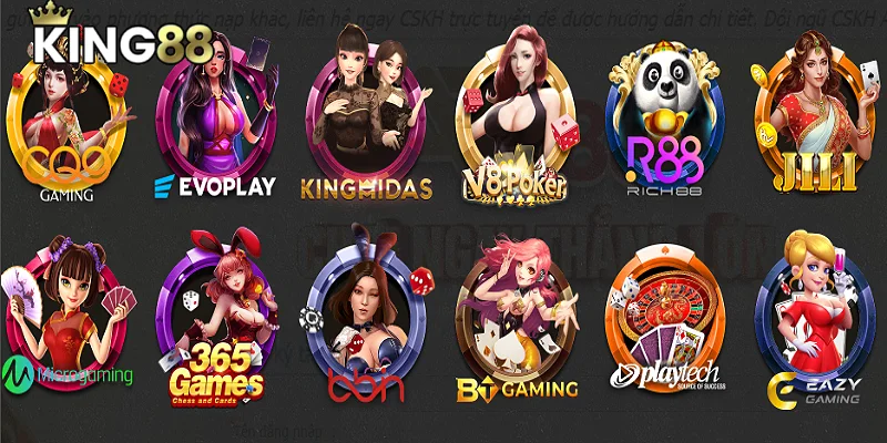 Các sảnh uy tín liên kết cùng Game Bài King88